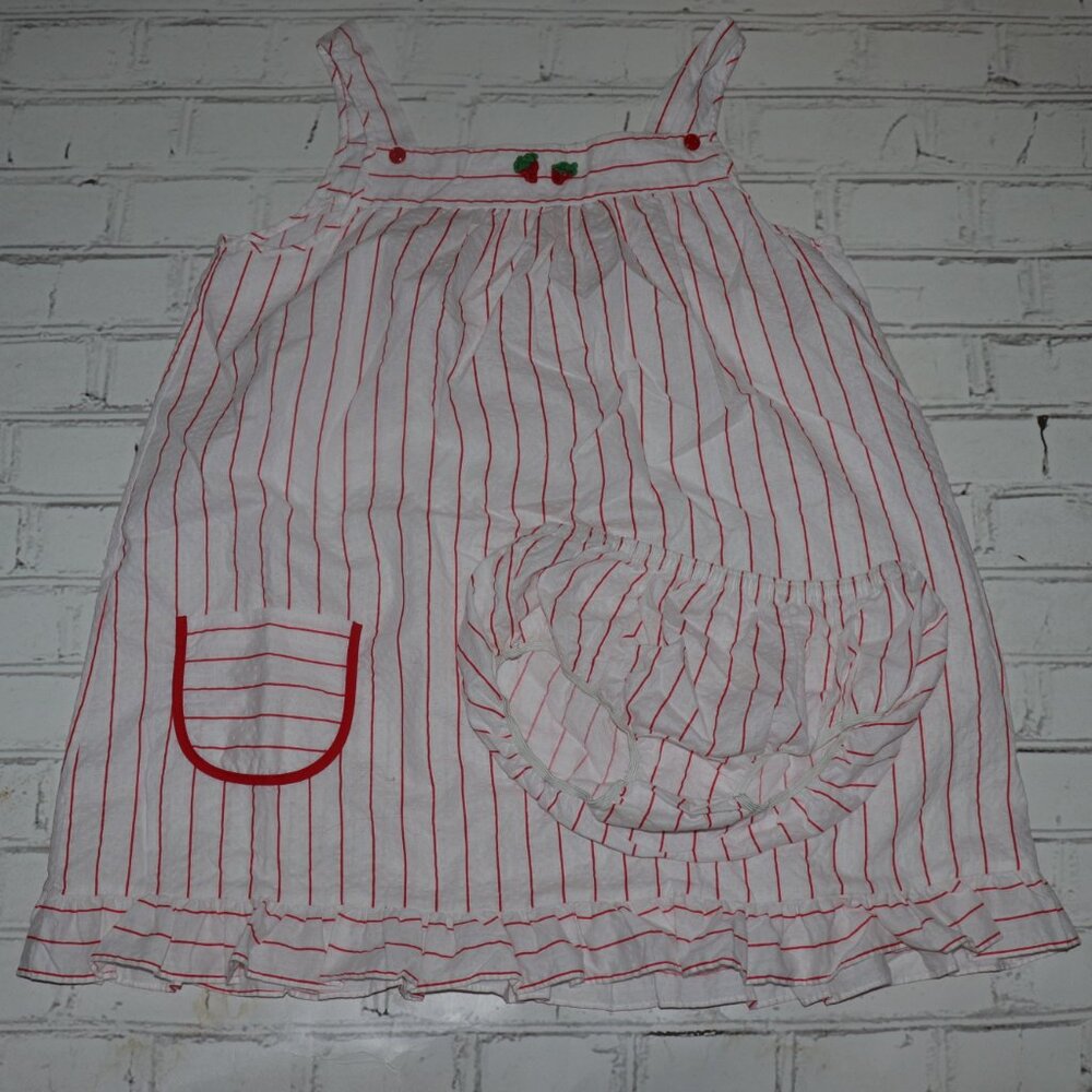 ❤️🤍 Vintage JCPenney Striped Sleepwear – Size 13 · Pocket Play + Bloomers